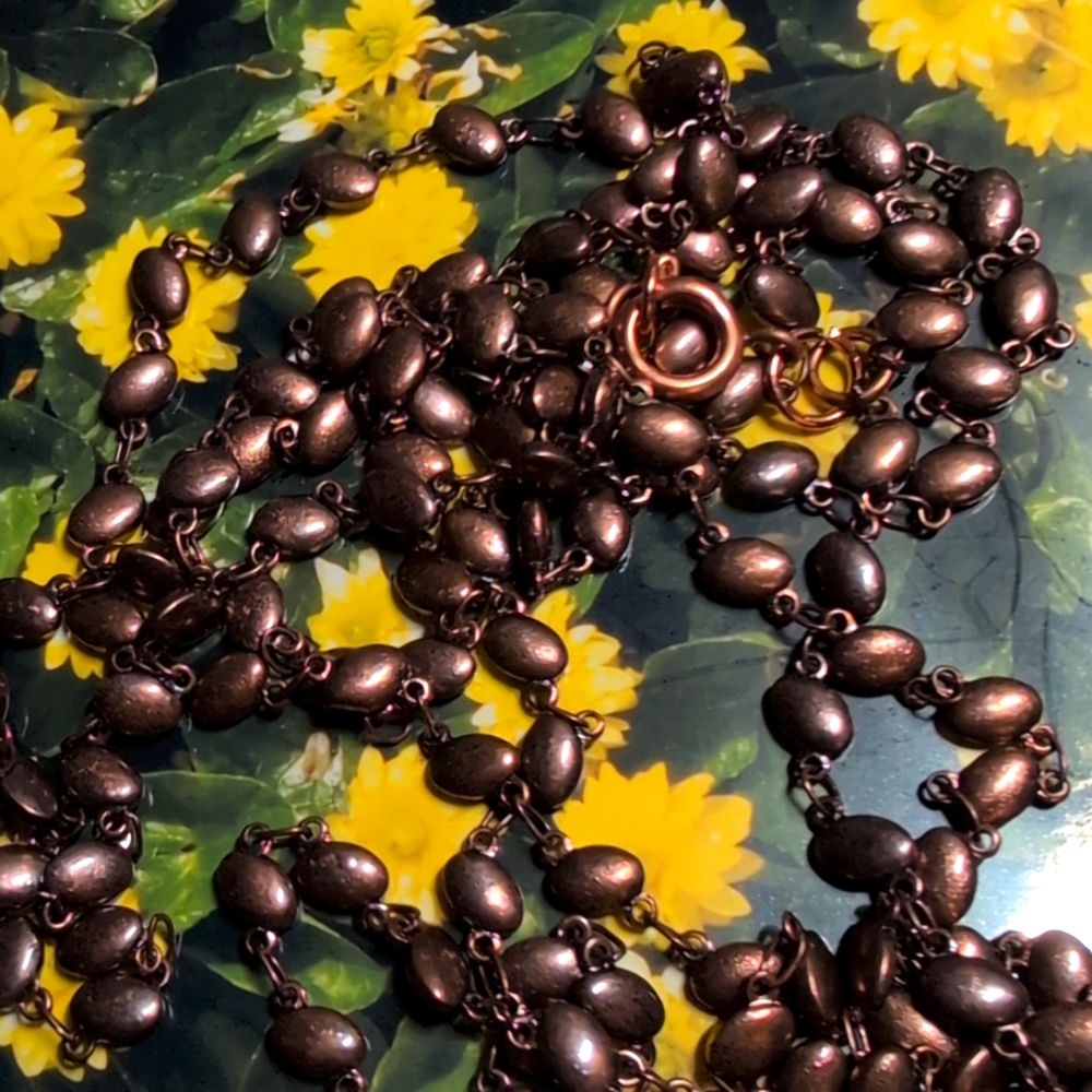 Handmade Copper Chain Two Strand - Picture 3 of 4